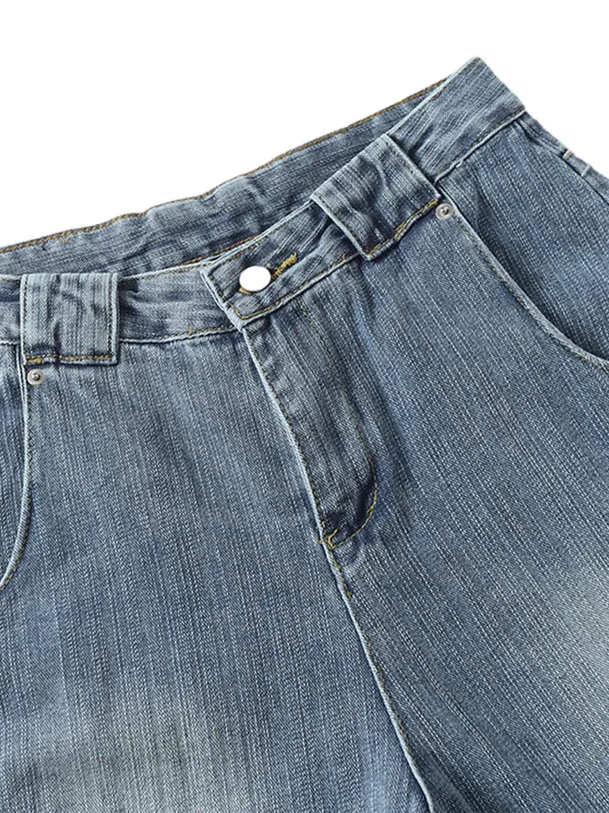 Retro Cleanfit Washed Baggy Jeans sold by Thesupermade product image thumbnail 4