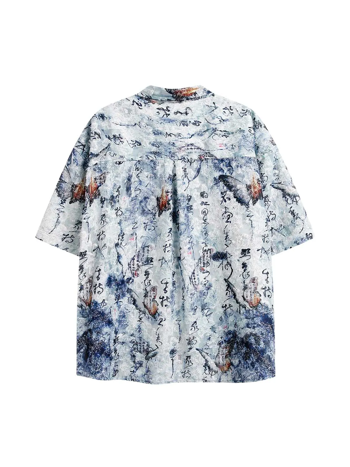 Traditional Calligraphy Print Short-Sleeve Shirt sold by Thesupermade product image thumbnail 2