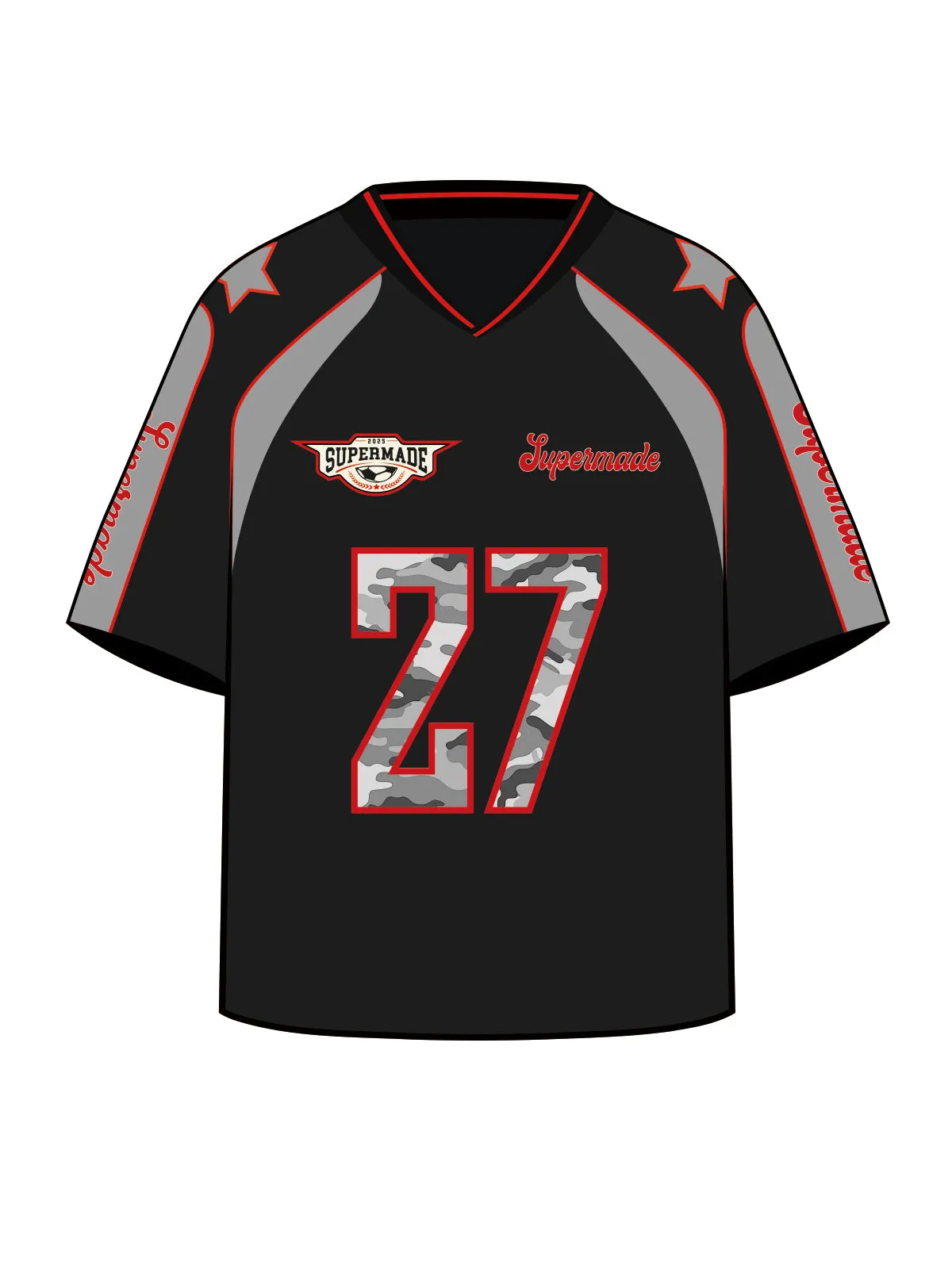 Original Camo Number 27 Sports Jersey T-Shirt sold by Thesupermade product image thumbnail 5
