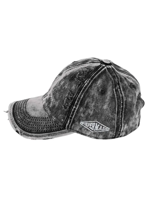 Original Washed Embroidered Denim Cap sold by Thesupermade