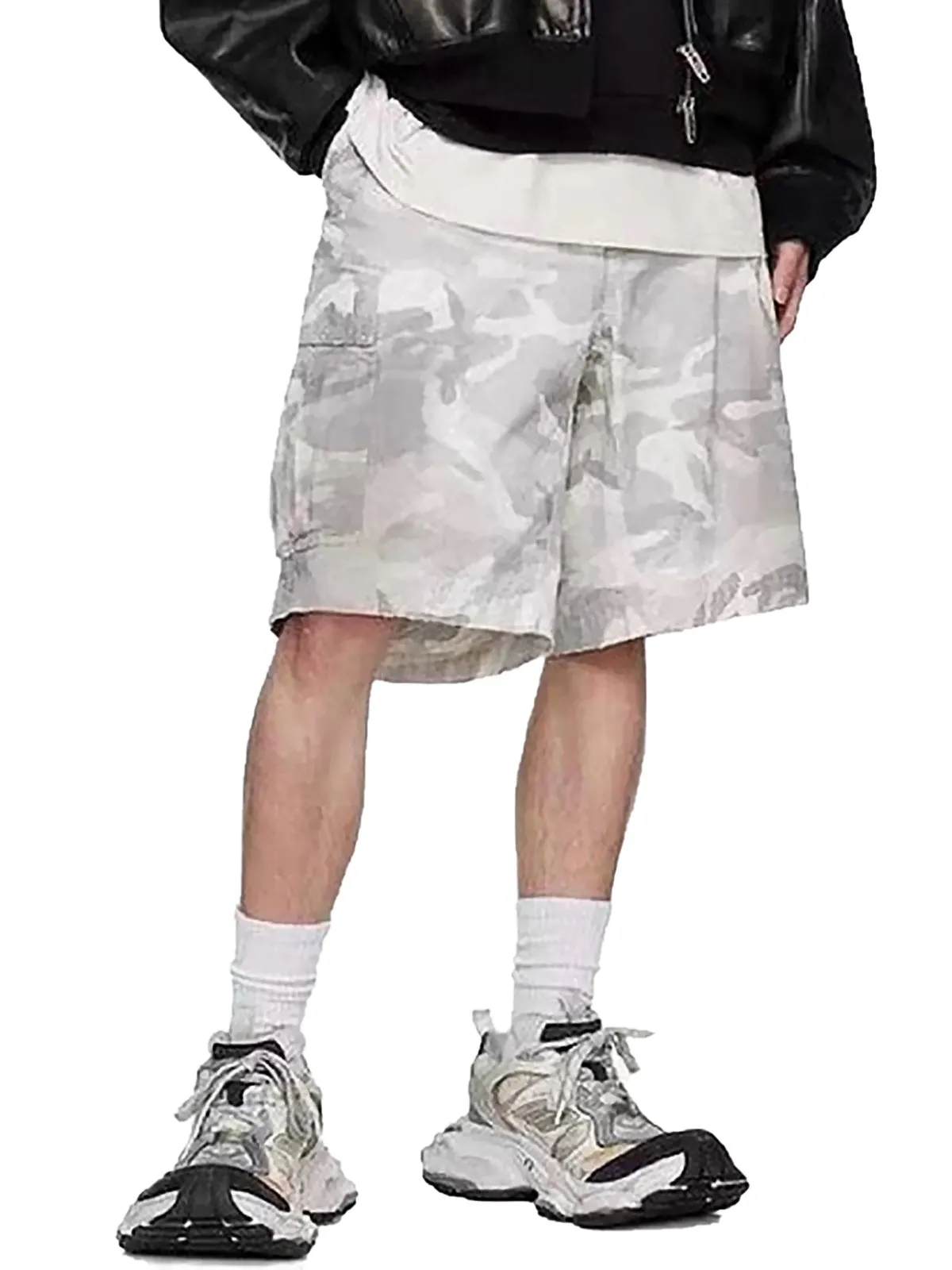 Drawstring Camouflage Cargo Shorts sold by Thesupermade product image thumbnail 5