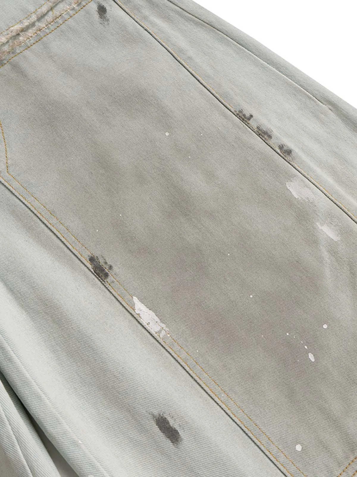 Washed High-Waisted Baggy Jeans sold by Thesupermade product image thumbnail 4