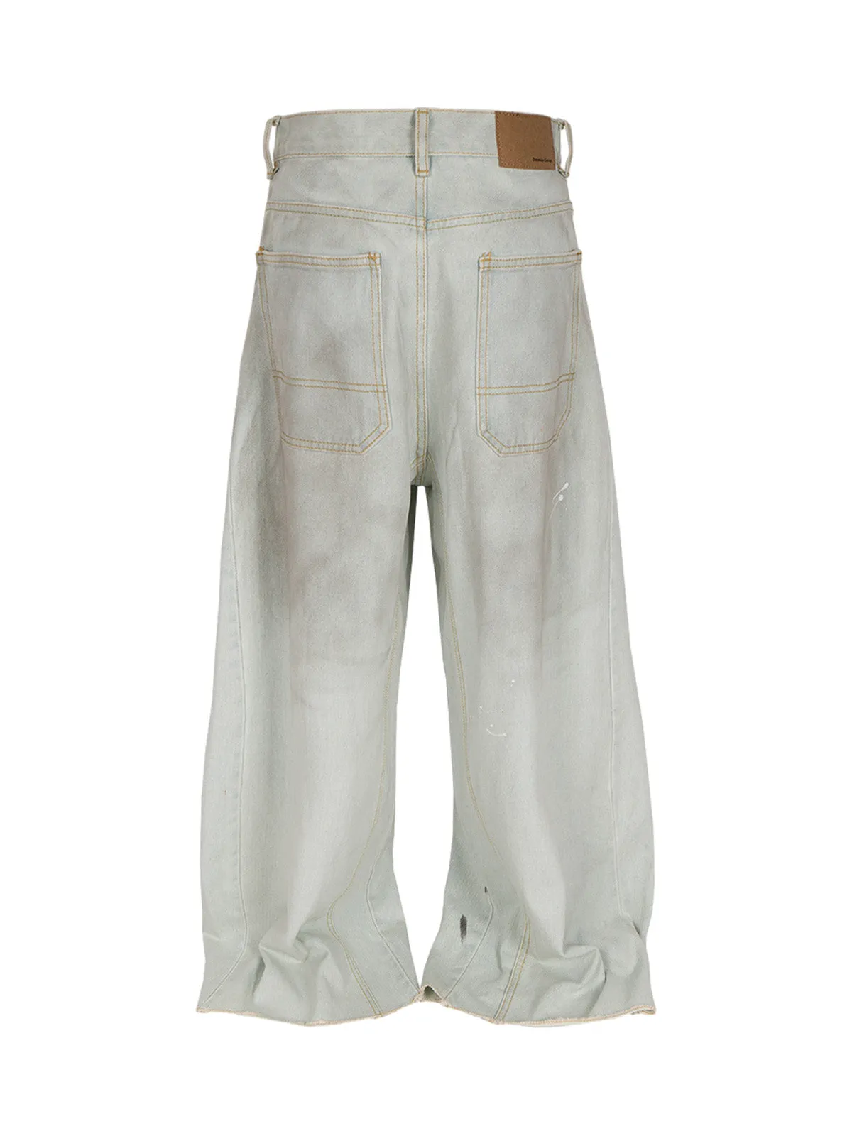 Washed High-Waisted Baggy Jeans sold by Thesupermade product image thumbnail 2