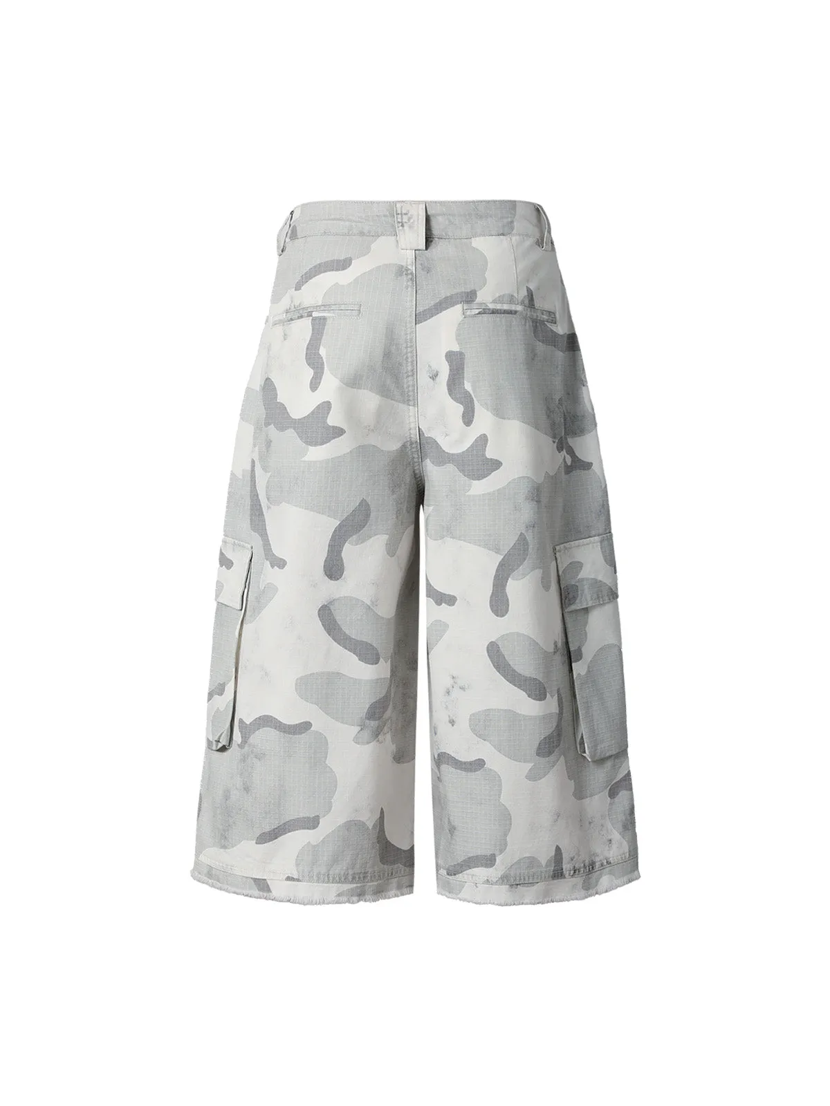 Camouflage Multi-Pocket Cargo Shorts sold by Thesupermade product image thumbnail 2