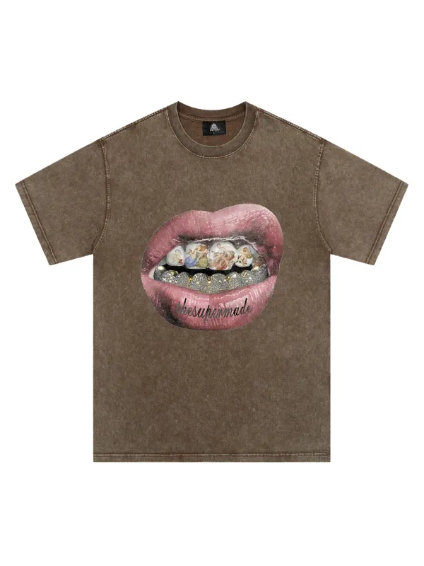 Artistic Lips Graphic T-Shirt - 2475 sold by Thesupermade