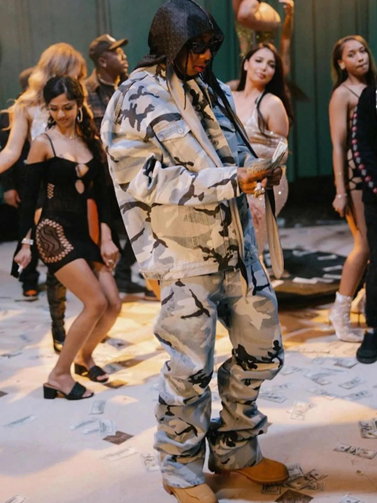 Street Retro Camouflage Baggy Jeans - 2395 sold by Thesupermade product image thumbnail 2