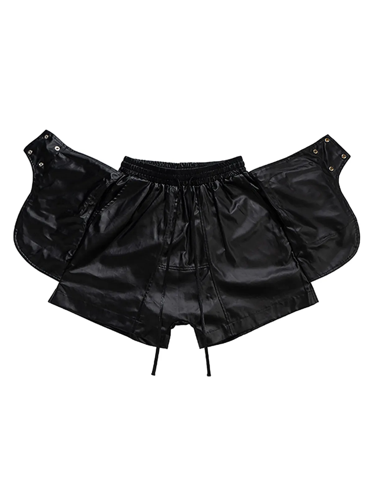 Wax Coated Button Deconstructed Foam Boxing Shorts sold by Thesupermade product image thumbnail 3