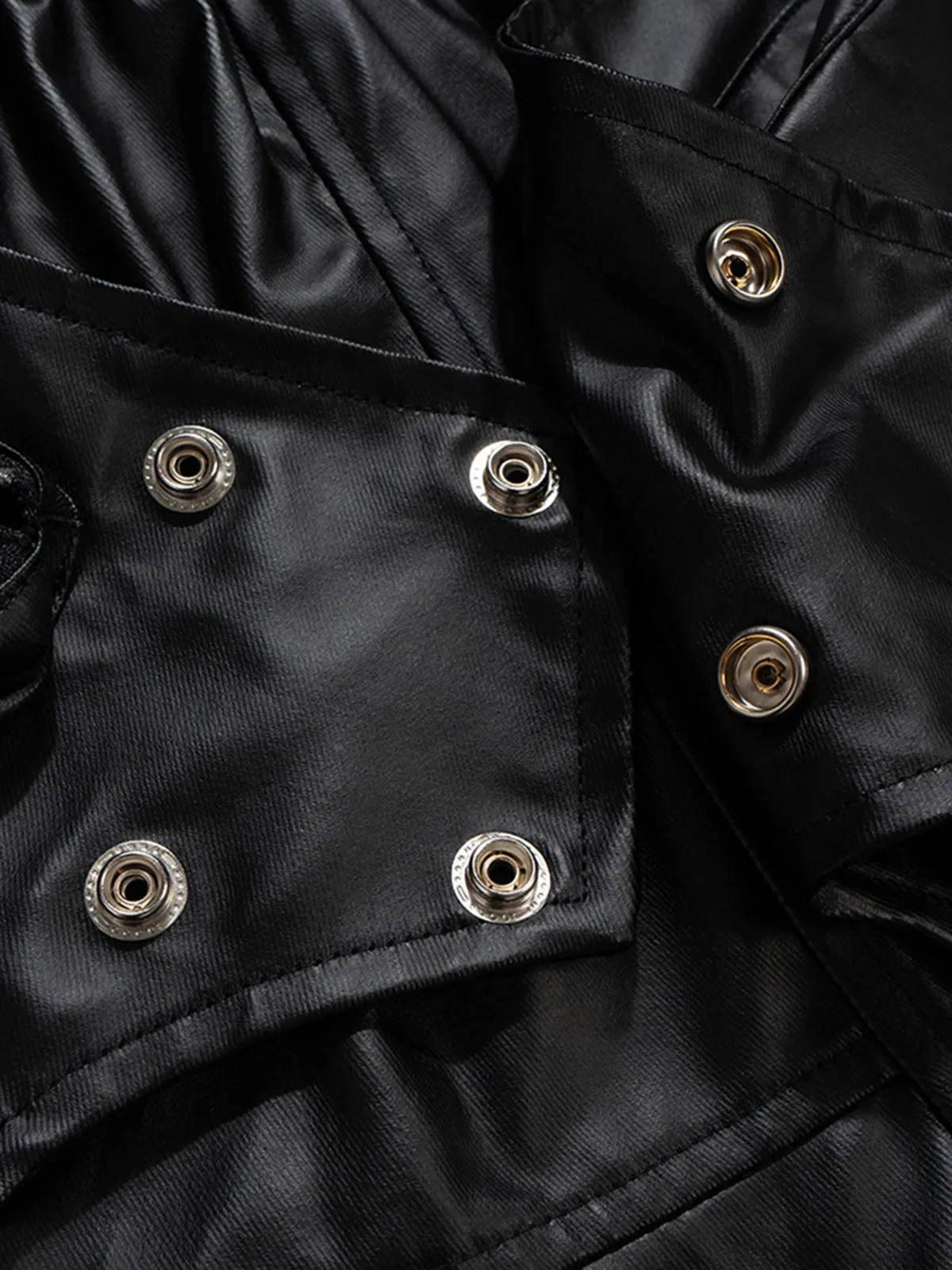 Wax Coated Button Deconstructed Foam Boxing Shorts sold by Thesupermade product image thumbnail 5