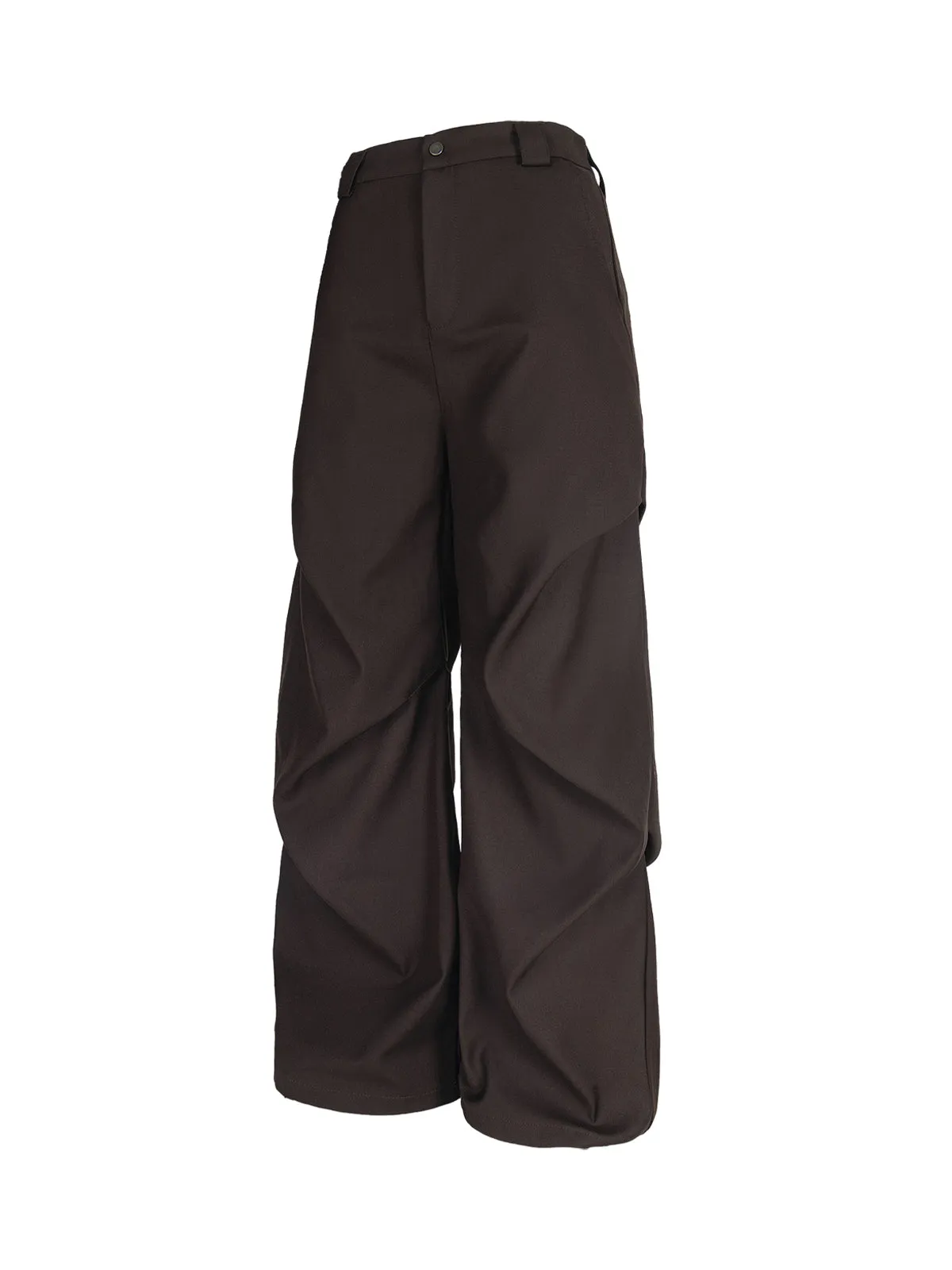 Woven Retro Cleanfit Pleated Drape Pants sold by Thesupermade product image thumbnail 5