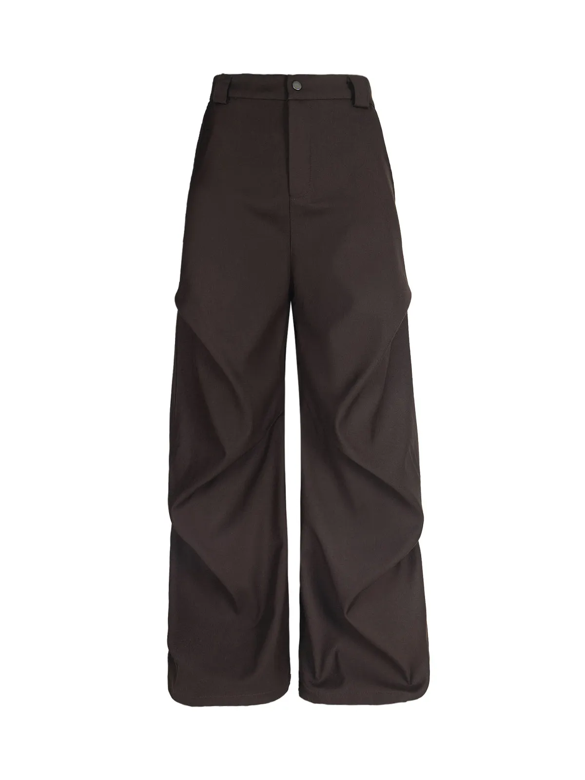 Woven Retro Cleanfit Pleated Drape Pants sold by Thesupermade product image thumbnail 2