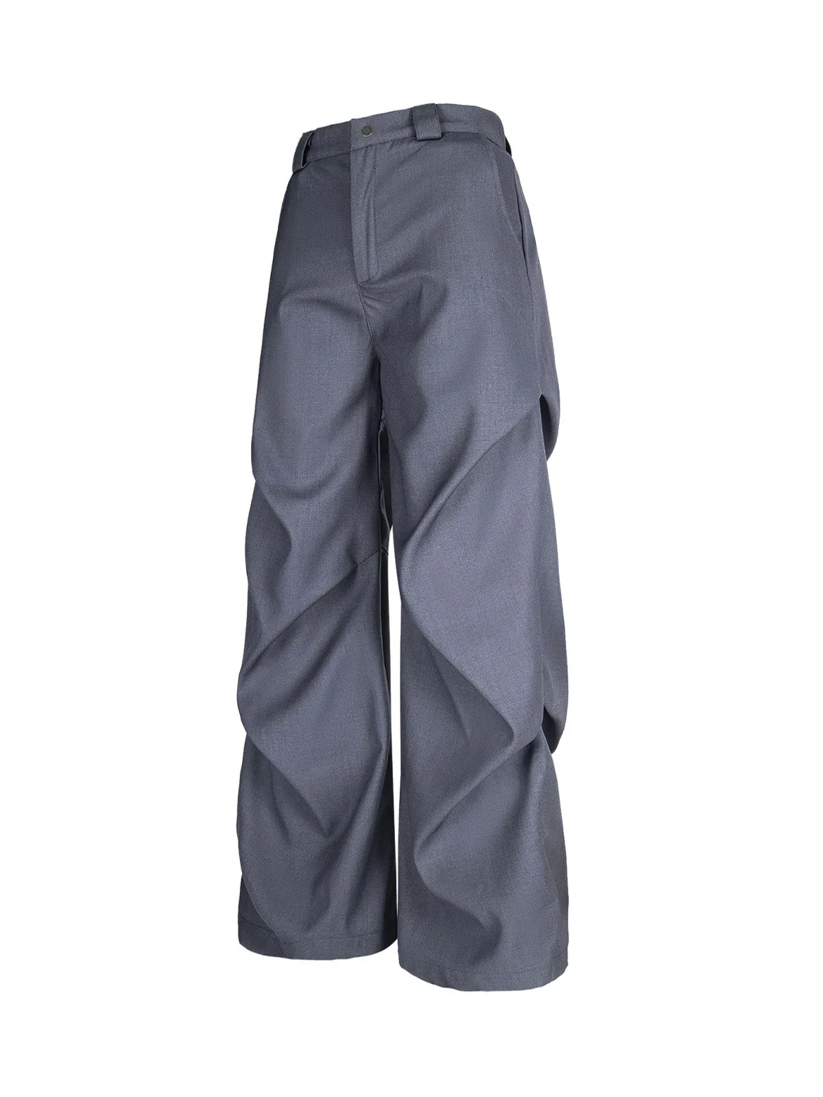 Woven Retro Cleanfit Pleated Drape Pants sold by Thesupermade product image thumbnail 4