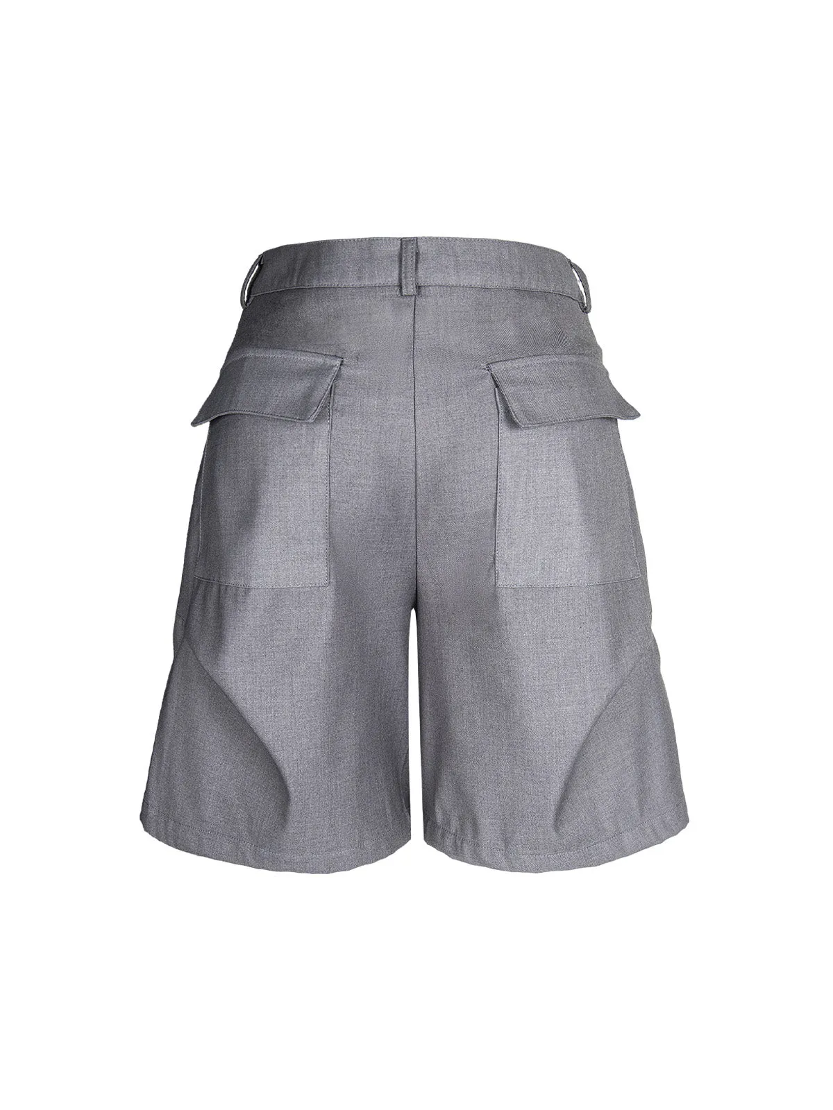 Street Retro Pleated Rivet Shorts sold by Thesupermade product image thumbnail 5