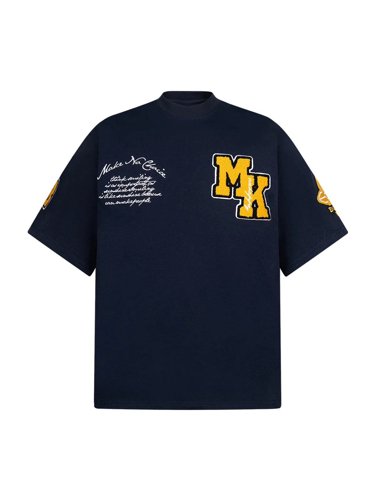 Retro Motorcycle Style Heavy Patch Embroidered T-shirt sold by Thesupermade product image thumbnail 5