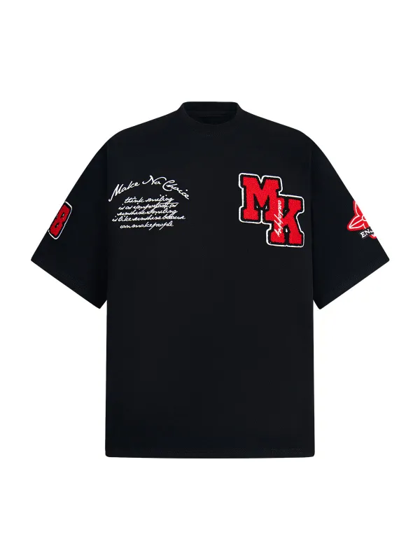 Retro Motorcycle Style Heavy Patch Embroidered T-shirt sold by Thesupermade