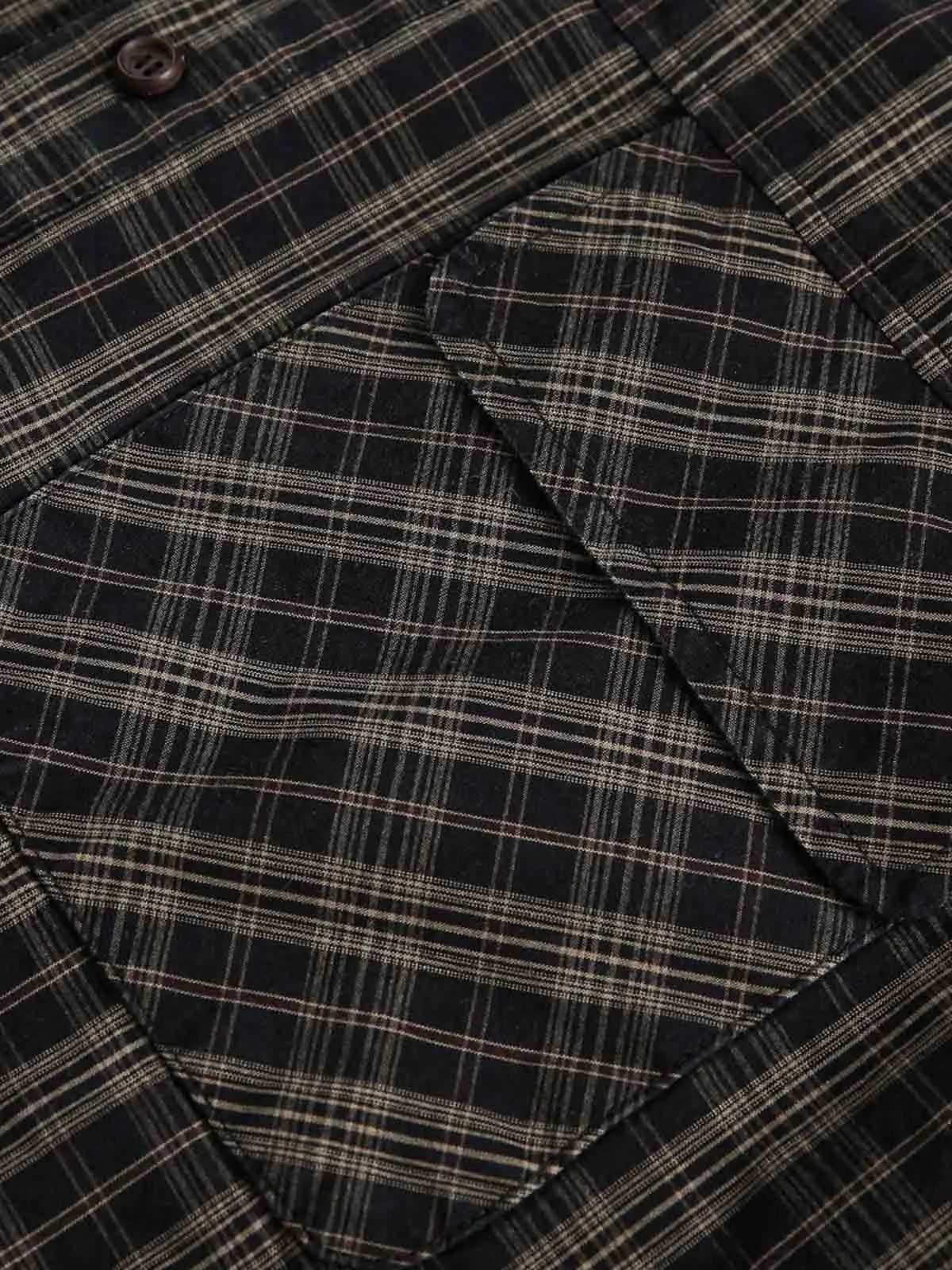 Distressed Plaid Short-Sleeve Shirt sold by Thesupermade product image thumbnail 5