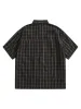 Distressed Plaid Short-Sleeve Shirt sold by Thesupermade