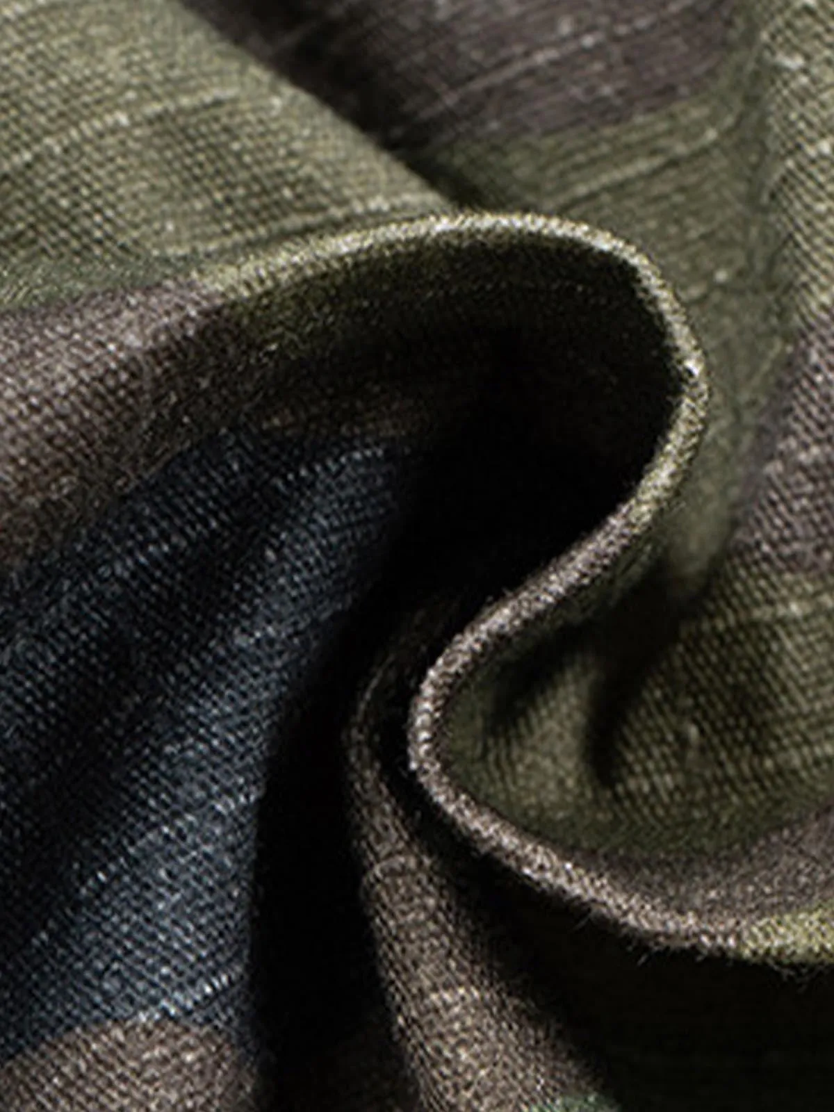 Washed Destroyed Camouflage Drawstring Cargo Shorts sold by Thesupermade product image thumbnail 4