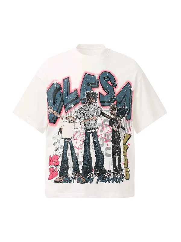 Retro Street GLESA Graphic T-Shirt sold by Thesupermade