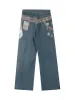 Street Washed Cleanfit Straight Jeans sold by Thesupermade