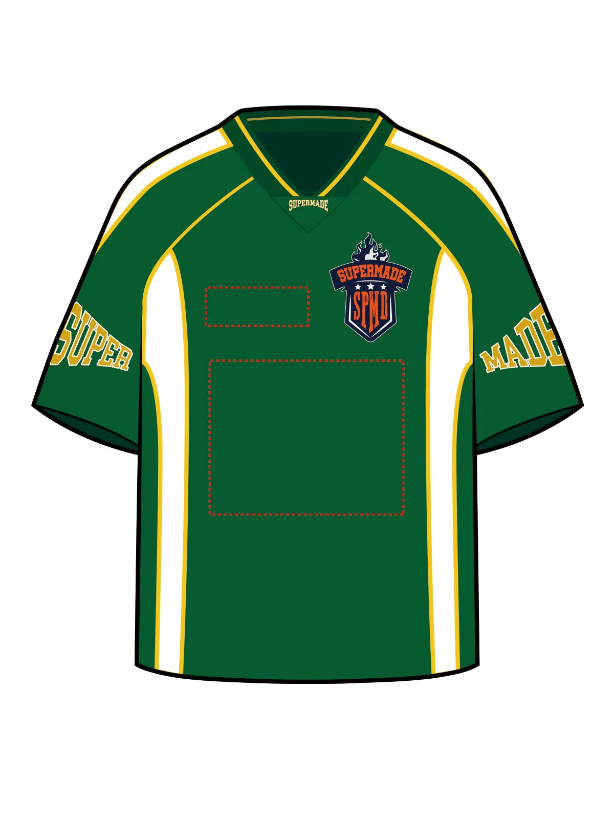 Original SPMD Green Sports Jersey T-Shirt sold by Thesupermade product image thumbnail 3