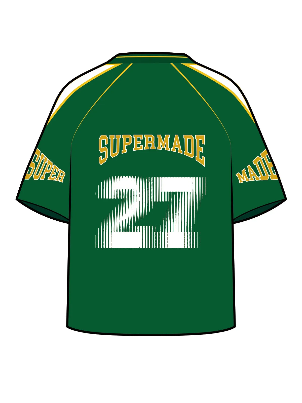Original SPMD Green Sports Jersey T-Shirt sold by Thesupermade product image thumbnail 2
