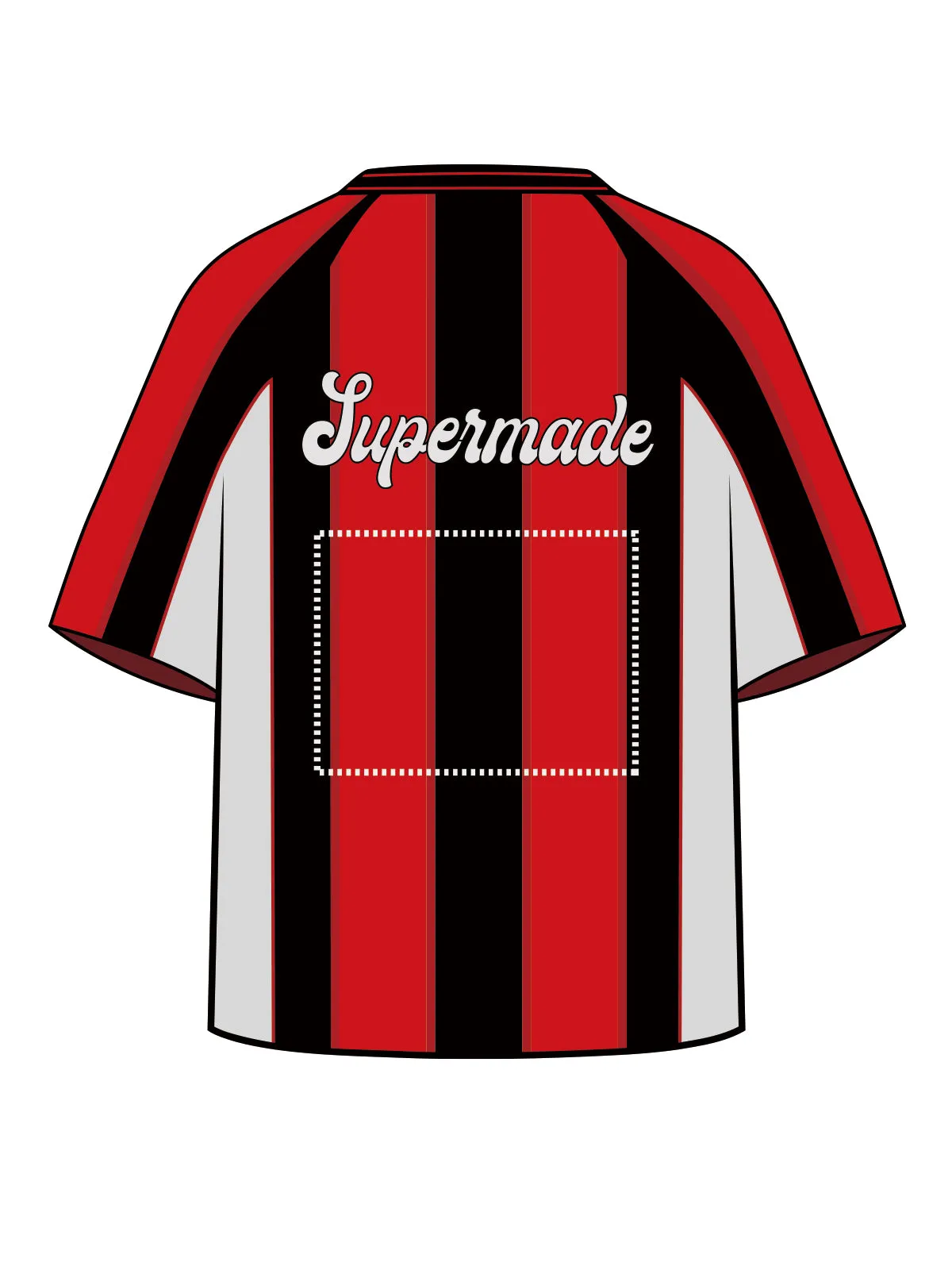 Original Stripe Soccer Jersey T-Shirt sold by Thesupermade product image thumbnail 4