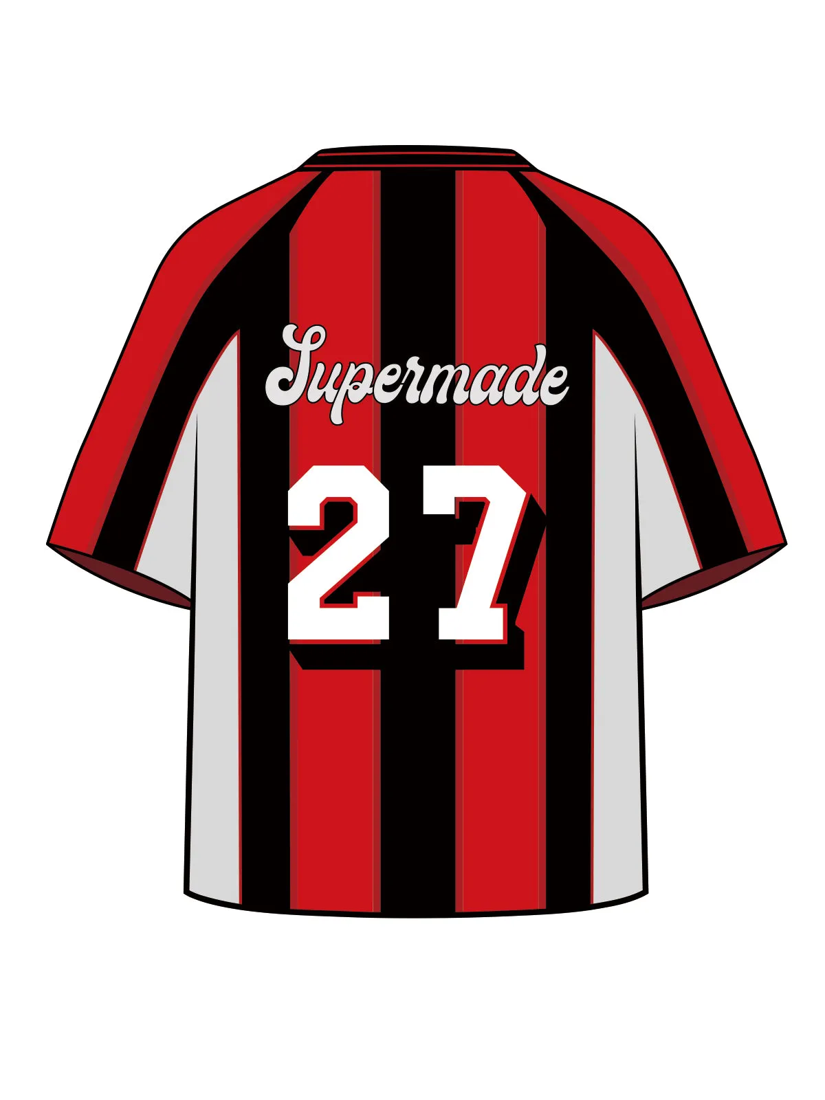 Original Stripe Soccer Jersey T-Shirt sold by Thesupermade product image thumbnail 2