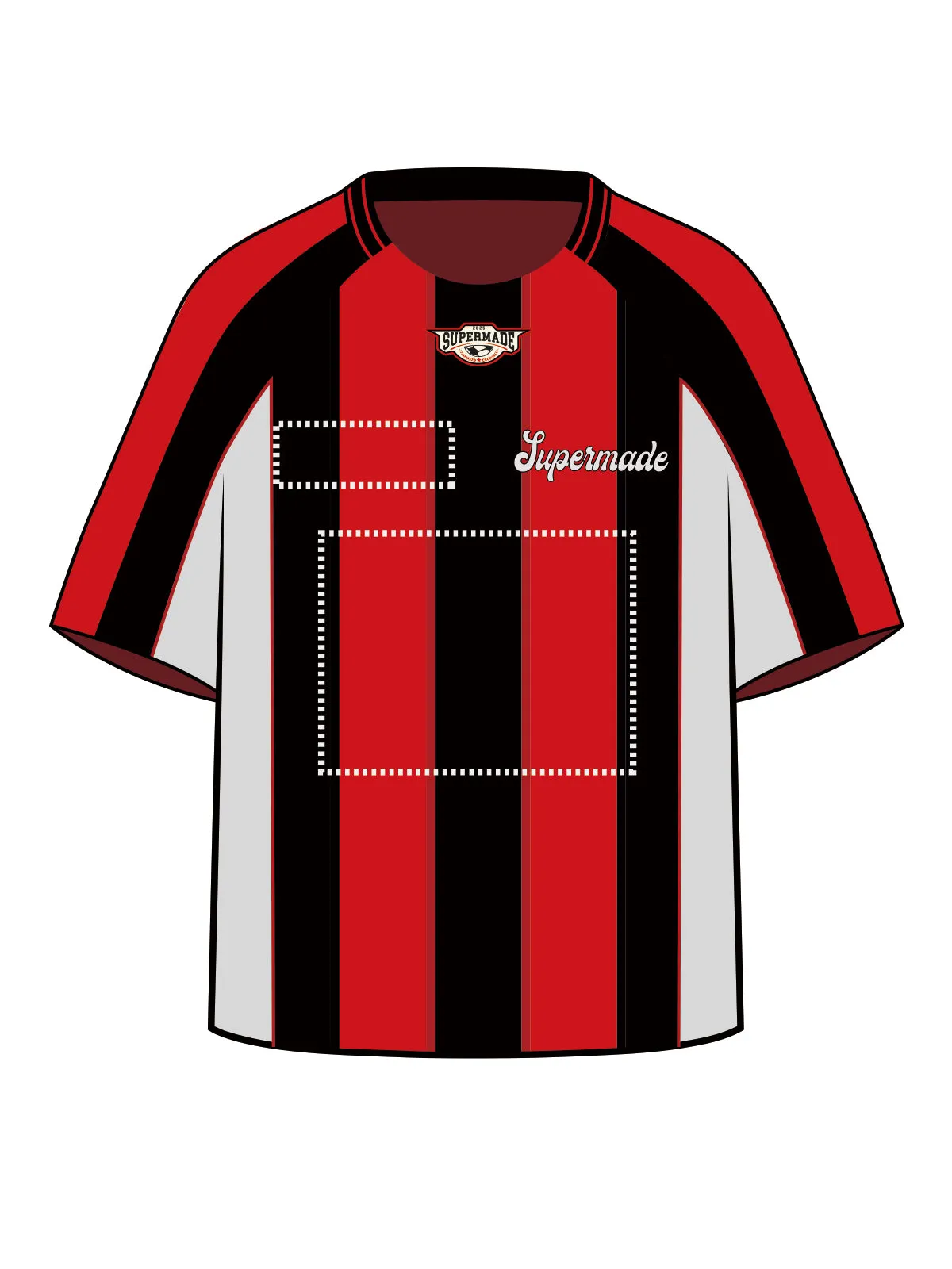 Original Stripe Soccer Jersey T-Shirt sold by Thesupermade product image thumbnail 3