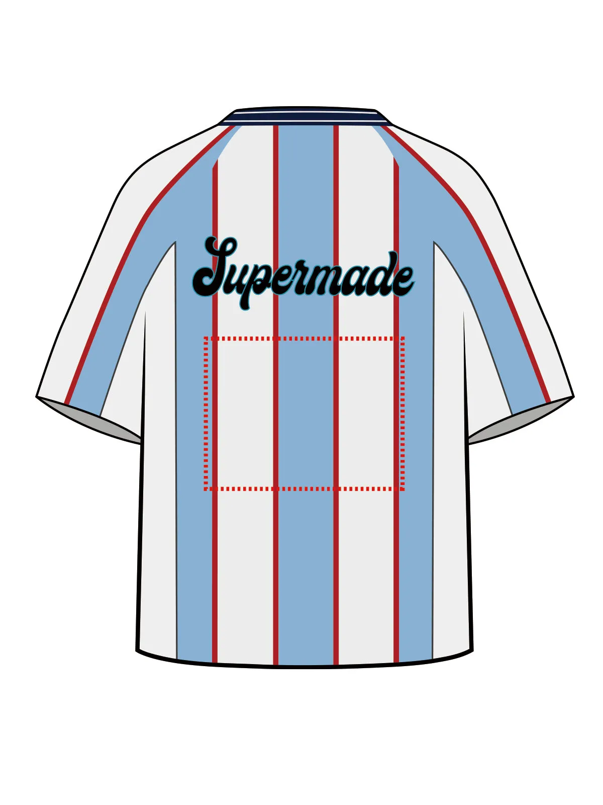Original Stripe Soccer Jersey T-Shirt sold by Thesupermade product image thumbnail 4