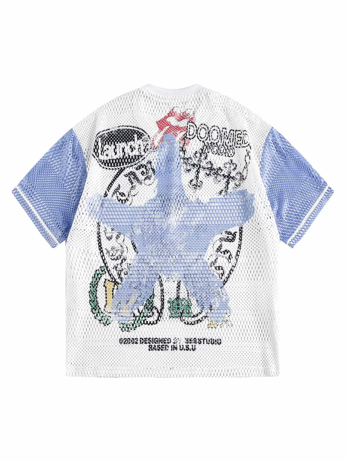 Mesh Digital Sports Print Graphic T-Shirt sold by Thesupermade product image thumbnail 2