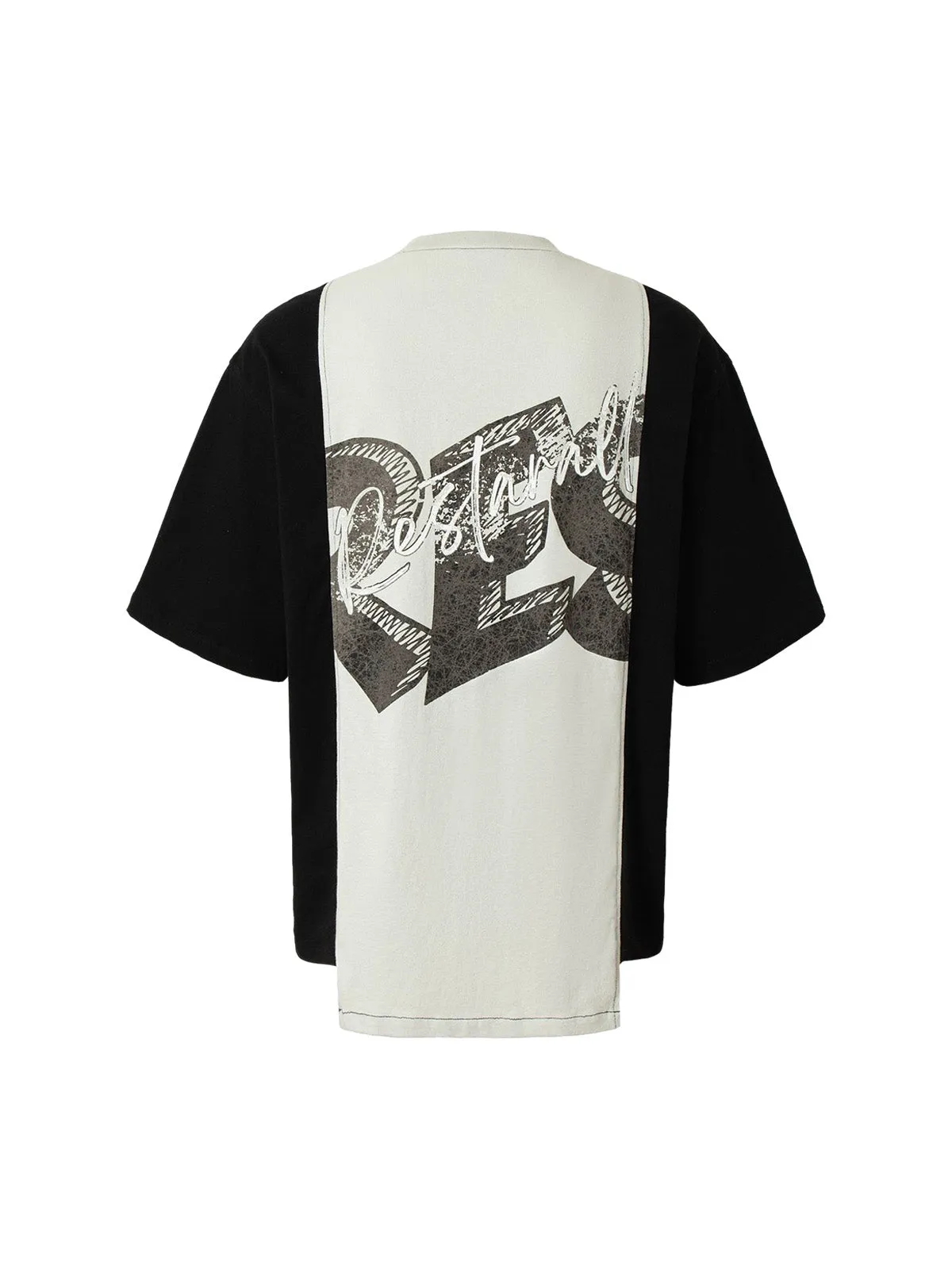 Spliced Deconstruction Print T-shirt sold by Thesupermade product image thumbnail 2