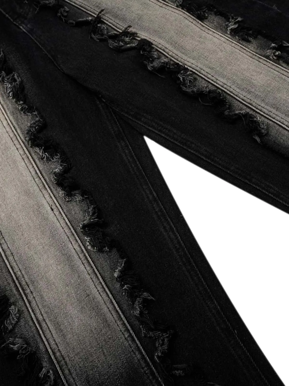 Distressed Raw Edge Jeans sold by Thesupermade product image thumbnail 5