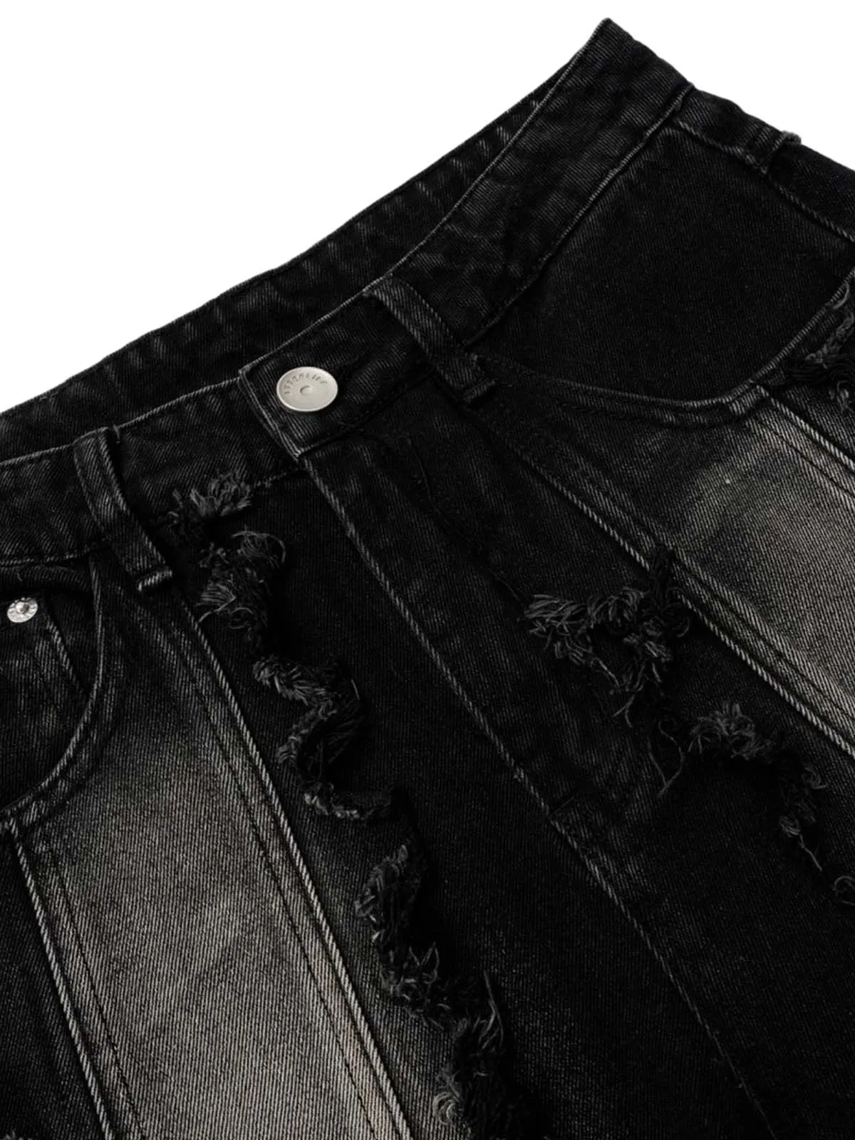 Distressed Raw Edge Jeans sold by Thesupermade product image thumbnail 3