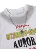Spray- Painted Letter Print Necklace Vest sold by Thesupermade