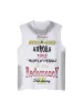 Spray- Painted Letter Print Necklace Vest sold by Thesupermade