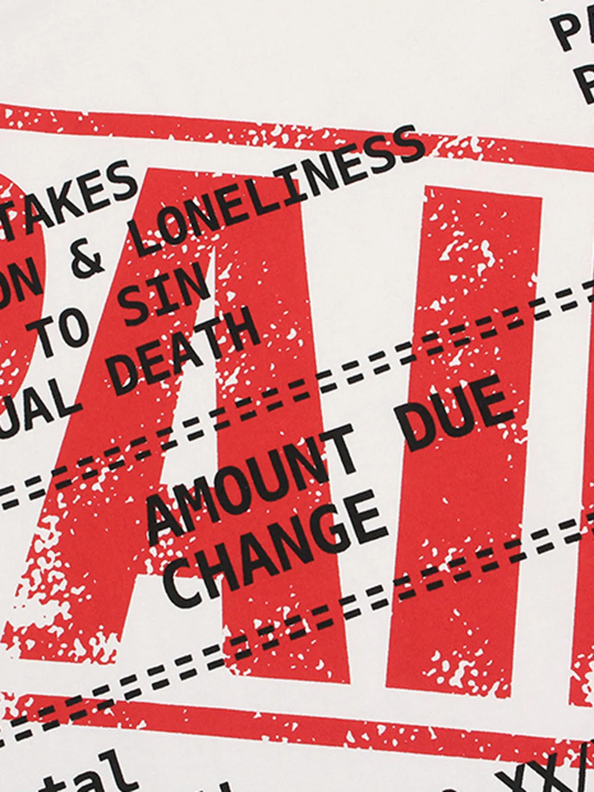 Street PAID Letter Slogan T-shirt - 2363 sold by Thesupermade product image thumbnail 5