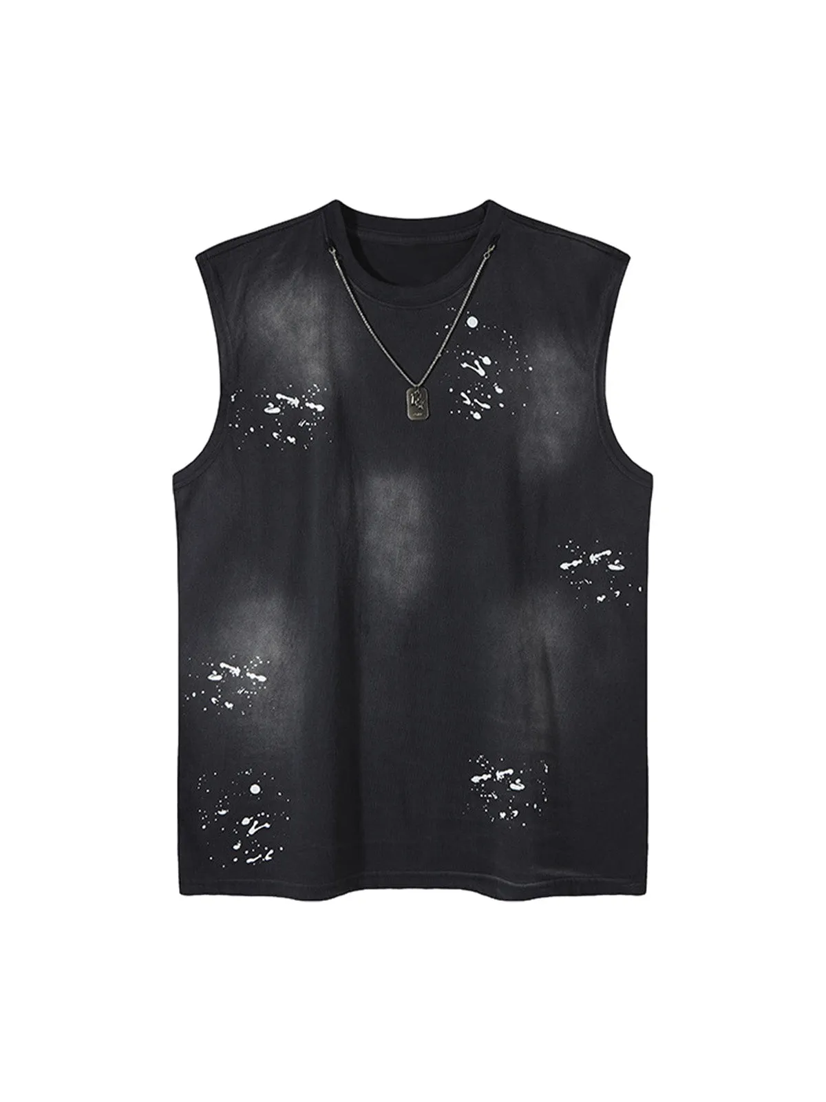 Splatter Paint Necklace Vest sold by Thesupermade