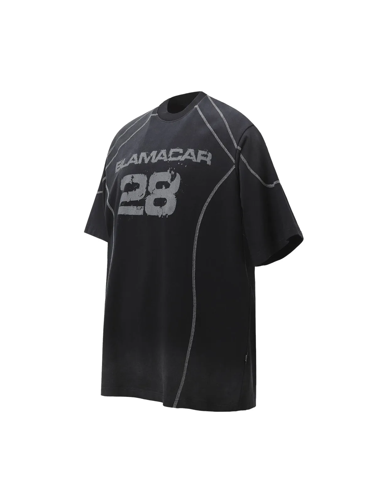 Street Dirty Dyed Gradient Motorcycle T-shirt sold by Thesupermade product image thumbnail 4