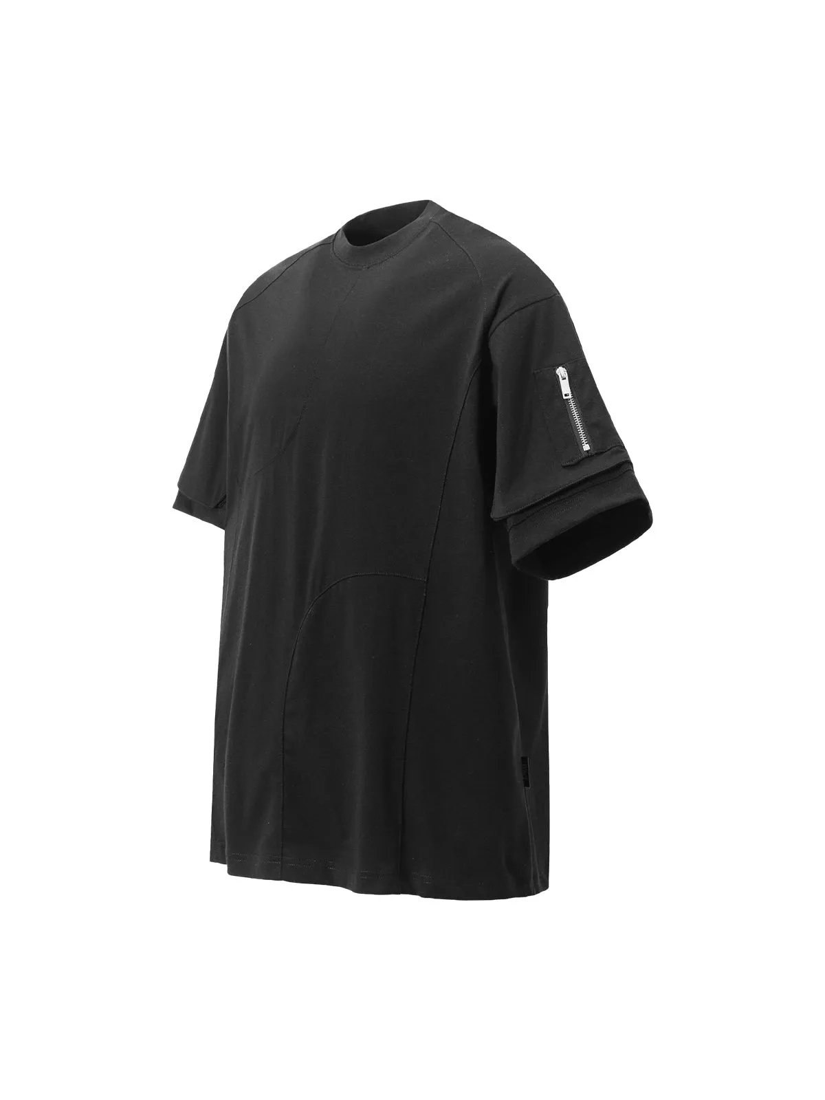 Retro Washed Deconstruction Functional Pocket T-shirt sold by Thesupermade product image thumbnail 4