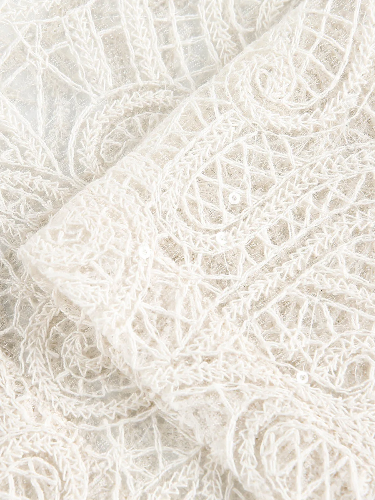 Exquisite Floral Embroidered Short-Sleeve Shirt sold by Thesupermade product image thumbnail 4