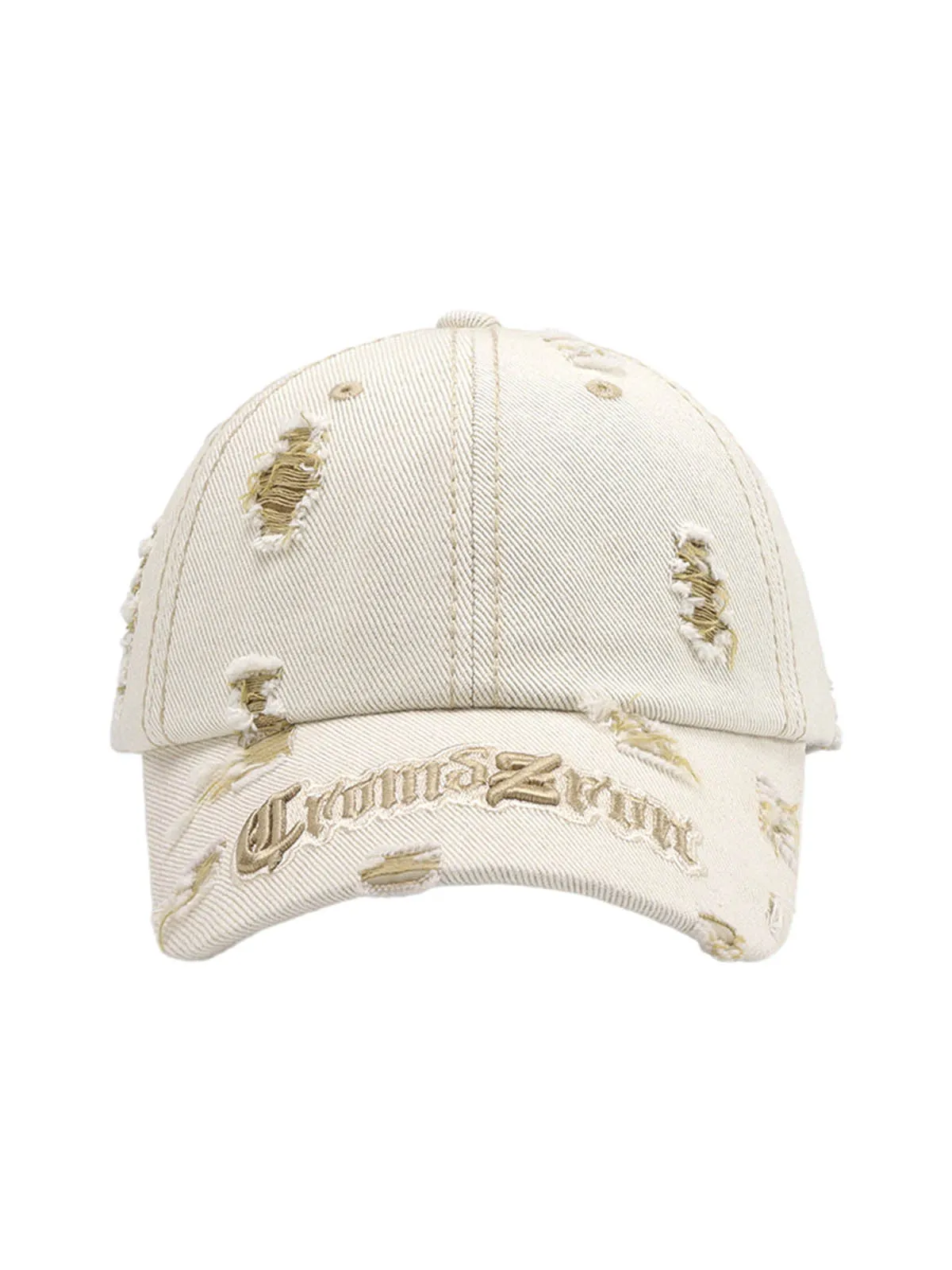Distressed Letter Embroidery Baseball Cap sold by Thesupermade product image thumbnail 3