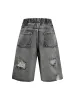 Distressed Cargo Denim Shorts - 2378 sold by Thesupermade
