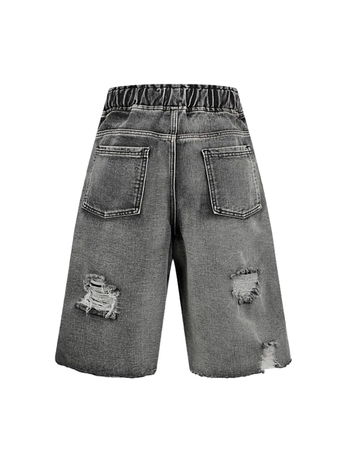 Distressed Cargo Denim Shorts - 2378 sold by Thesupermade product image thumbnail 3