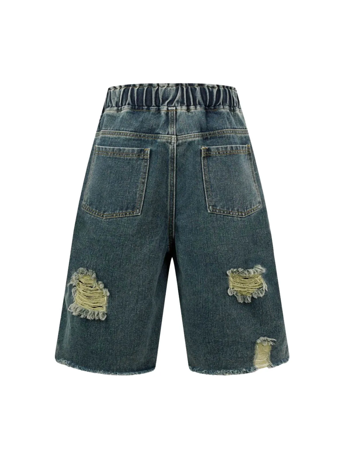 Distressed Cargo Denim Shorts - 2378 sold by Thesupermade product image thumbnail 4