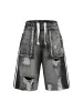 Distressed Cargo Denim Shorts - 2378 sold by Thesupermade