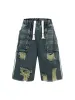 Distressed Cargo Denim Shorts - 2378 sold by Thesupermade