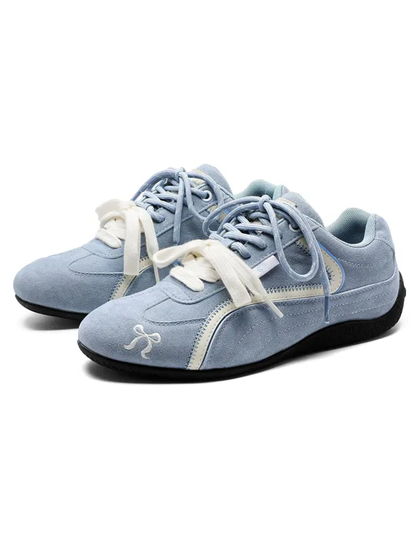 Suede Lace-Up Sneakers sold by Thesupermade