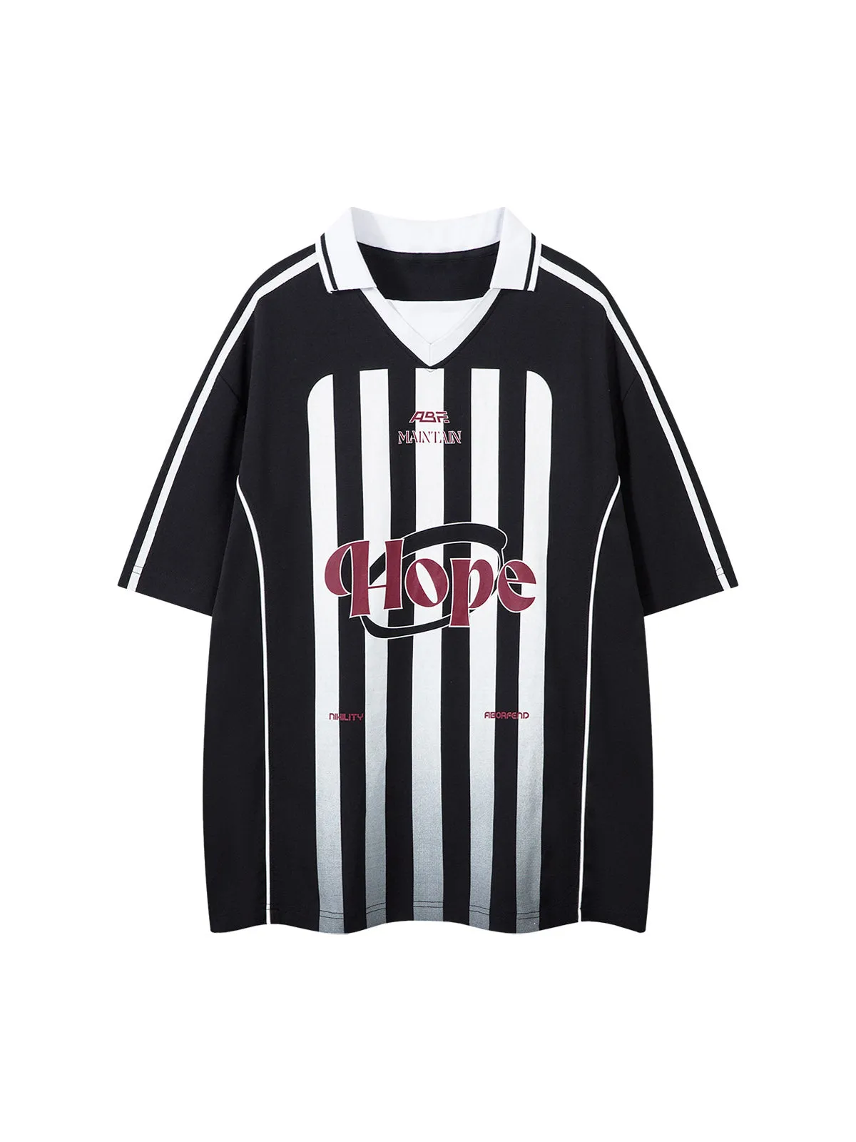 Jersey Print Short-Sleeve Polo Shirt - 2453 sold by Thesupermade