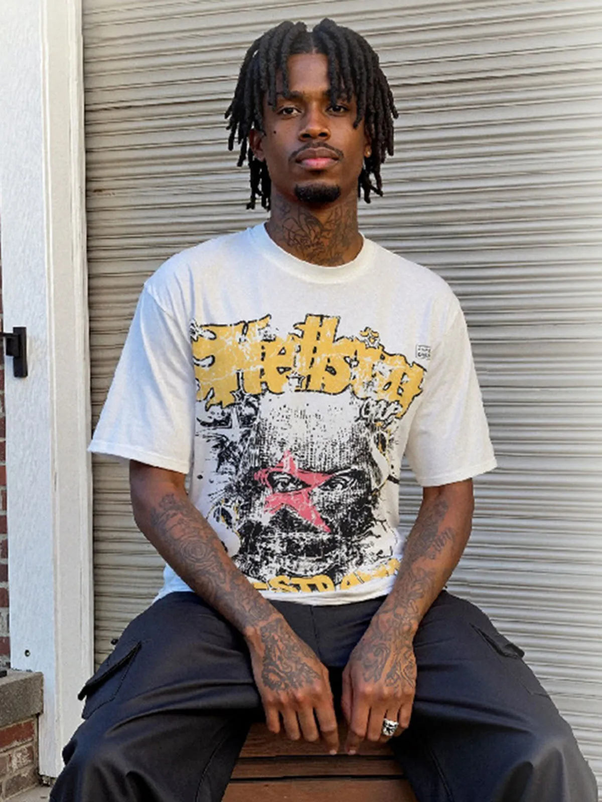 Street Graphic Print T-Shirt sold by Thesupermade product image thumbnail 4