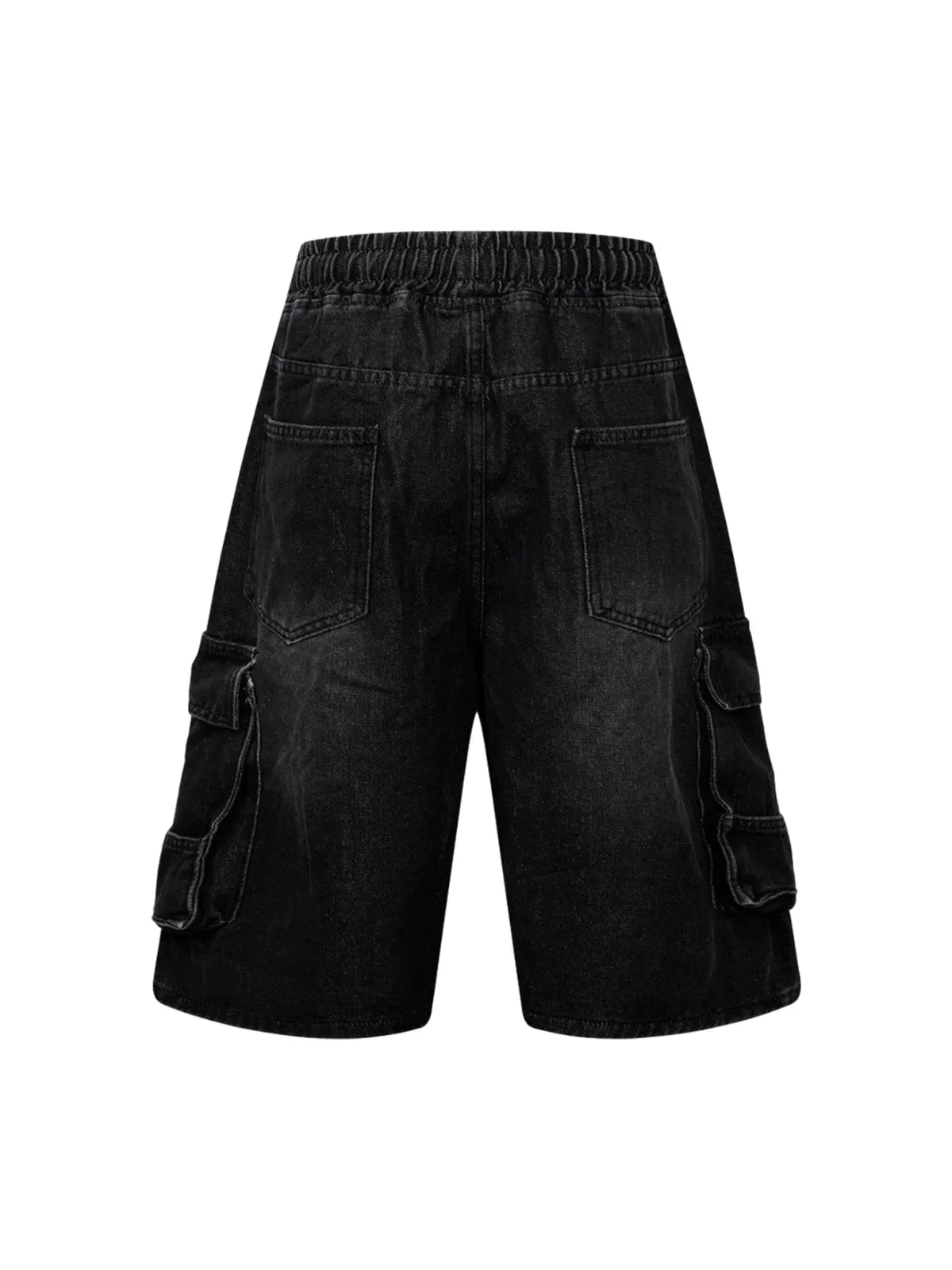 Washed Cargo Denim Shorts sold by Thesupermade product image thumbnail 4
